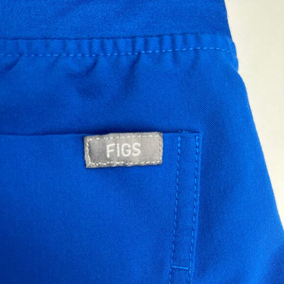 Figs Scrub Set Royal Blue Zamora Jogger Pants XSP Catarina One-Pocket Top XS - Picture 15 of 16